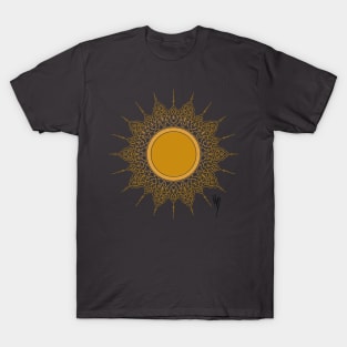 Solar. Gold sun fashion design T-Shirt